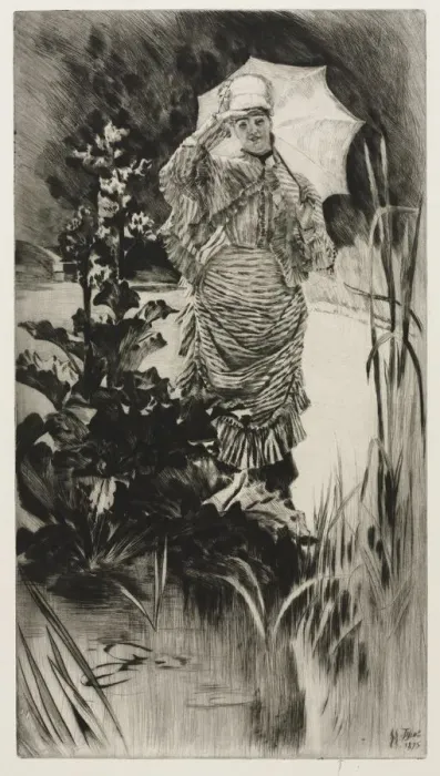 Framed Print : Spring Morning, 1875. Creator: James Tissot (French, 1836-1902) Framed Print : Spring Morning, 1875. Creator: James Tissot (French, 1836-1902)