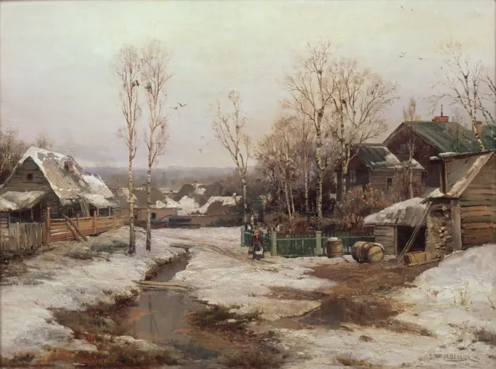 Framed Print : Spring near St. Petersburg, 1896. Artist: Velz, Ivan Avgustovich (1866-1926) Framed Print : Spring near St. Petersburg, 1896. Artist: Velz, Ivan Avgustovich (1866-1926)