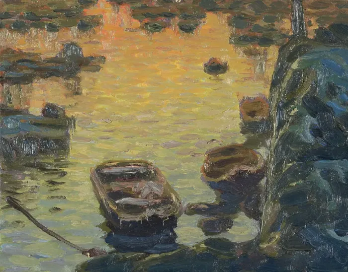 Framed Print : A Spring Night during the Fishing Season. Study from Lofoten, 1910. Creator: Anna Katarina Boberg Framed Print : A Spring Night during the Fishing Season. Study from Lofoten, 1910. Creator: Anna Katarina Boberg