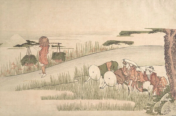 Spring in the Rice Fields, ca. 1800. ca. 1800. Creator: Hokusai
