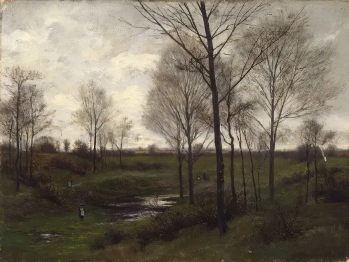 Framed Print : Spring in Schleswig, 1884 Framed Print : Spring in Schleswig, 1884