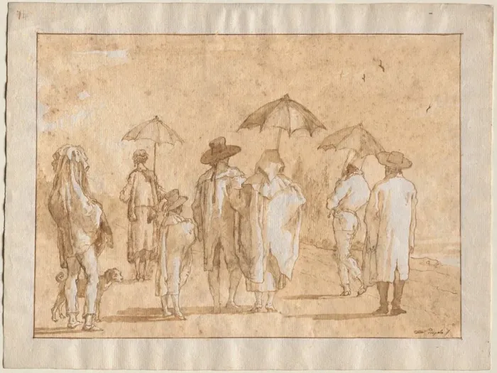 Framed Print : A Spring Shower, 1790s-1804. Creator: Giovanni Domenico Tiepolo (Italian, 1727-1804) Framed Print : A Spring Shower, 1790s-1804. Creator: Giovanni Domenico Tiepolo (Italian, 1727-1804)