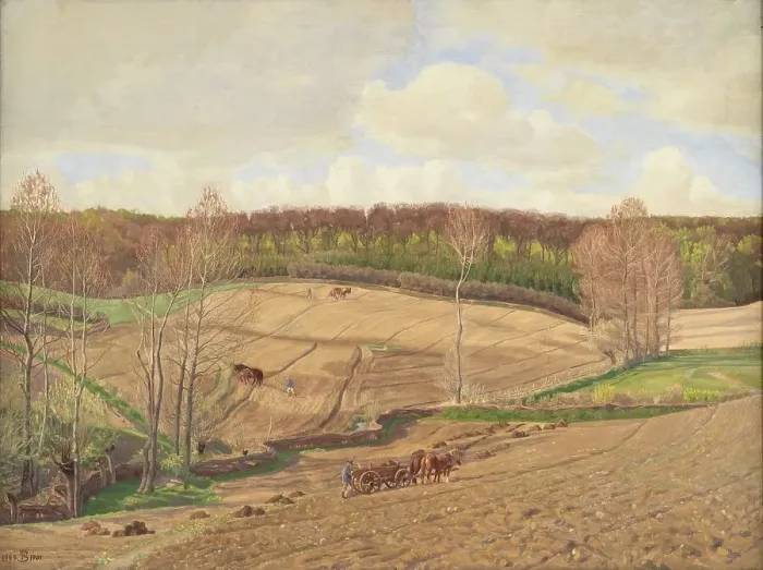 Framed Print : Spring time, 1901. Creator: Fritz Syberg Framed Print : Spring time, 1901. Creator: Fritz Syberg