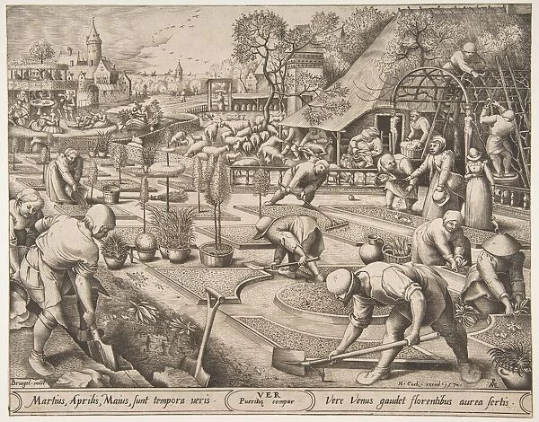 Spring (Ver) from The Seasons, 1570. Creator: Pieter van der Heyden