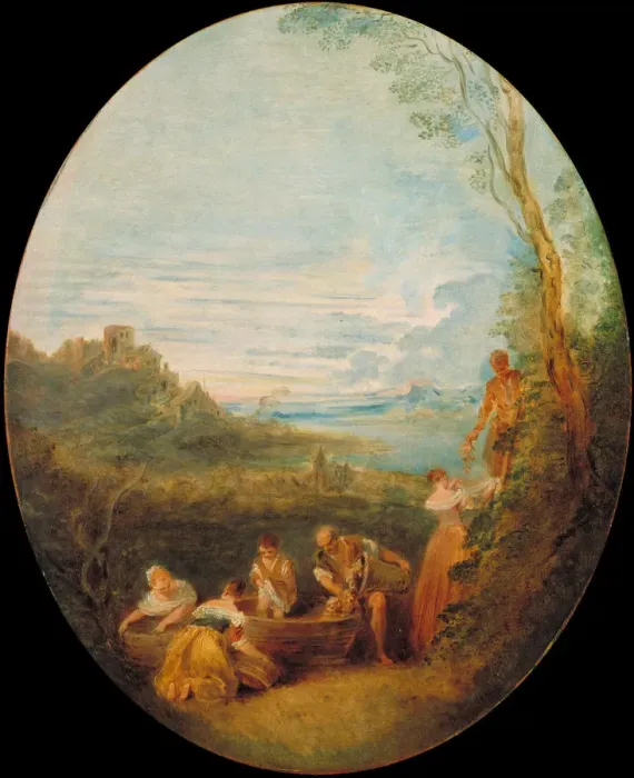 Framed Print : Springtime. Artist: Pater, Jean-Baptiste (1695-1736) Framed Print : Springtime. Artist: Pater, Jean-Baptiste (1695-1736)