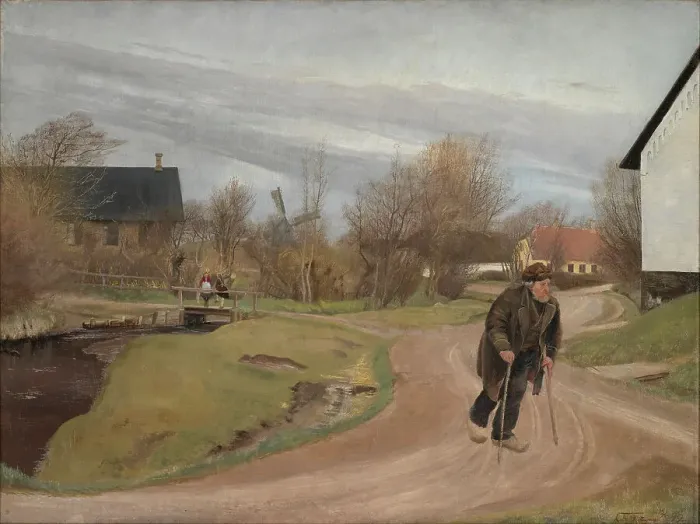 Framed Print : Springtime in Hals, Jutland, 1892. Creator: Laurits Andersen Ring Framed Print : Springtime in Hals, Jutland, 1892. Creator: Laurits Andersen Ring