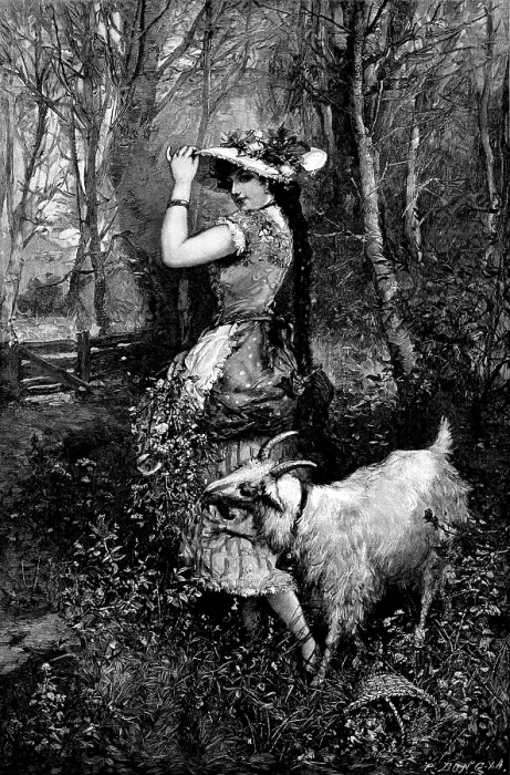Framed Print : 'Springtime' - after M. Bernard, 1890. Creator: Unknown Framed Print : 'Springtime' - after M. Bernard, 1890. Creator: Unknown