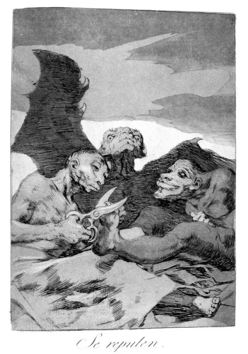 Framed Print : They spruce themselves up, 1799. Artist: Francisco Goya Framed Print : They spruce themselves up, 1799. Artist: Francisco Goya