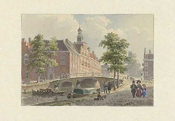 The Spui in The Hague, (from the south?), 1800-1880. Creator: Bartholomeus Johannes van Hove