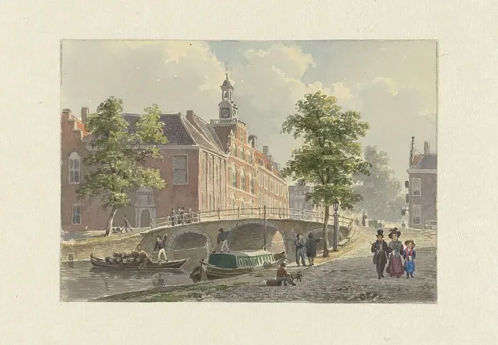 Framed Print : The Spui in The Hague, (from the south?), 1800-1880. Creator: Bartholomeus Johannes van Hove Framed Print : The Spui in The Hague, (from the south?), 1800-1880. Creator: Bartholomeus Johannes van Hove