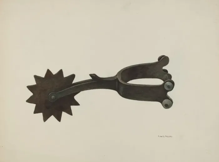 Framed Print : Spur, 1935 / 1942. Creator: Robert W. R. Taylor Framed Print : Spur, 1935 / 1942. Creator: Robert W. R. Taylor