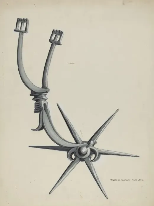 Framed Print : Spur, c. 1937. Creator: Majel G. Claflin Framed Print : Spur, c. 1937. Creator: Majel G. Claflin
