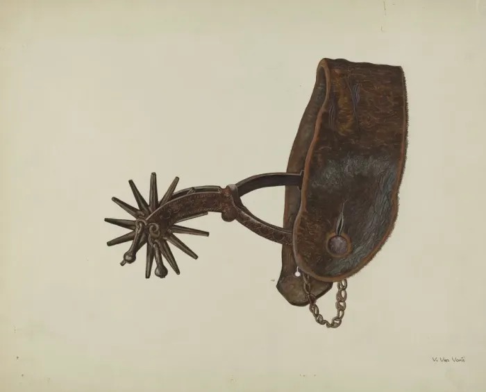 Framed Print : Spur, c. 1937. Creator: Vera Van Voris Framed Print : Spur, c. 1937. Creator: Vera Van Voris
