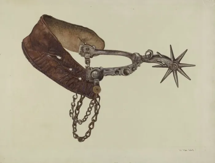 Framed Print : Spur, c. 1937. Creator: Vera Van Voris Framed Print : Spur, c. 1937. Creator: Vera Van Voris