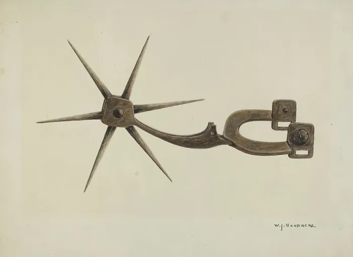 Framed Print : Spur, c. 1937. Creator: W. J. Goodacre Framed Print : Spur, c. 1937. Creator: W. J. Goodacre
