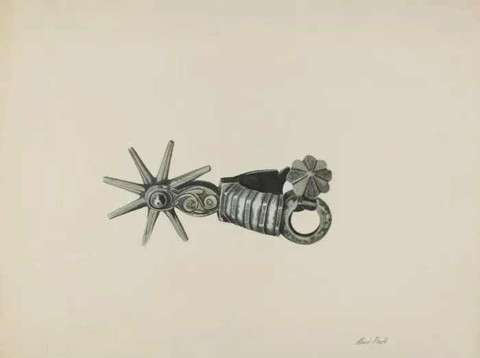 Framed Print : Spur, c. 1938. Creator: Albert Pratt Framed Print : Spur, c. 1938. Creator: Albert Pratt