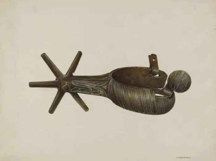 Framed Print : Spur, c. 1938. Creator: Gerald Transpota Framed Print : Spur, c. 1938. Creator: Gerald Transpota