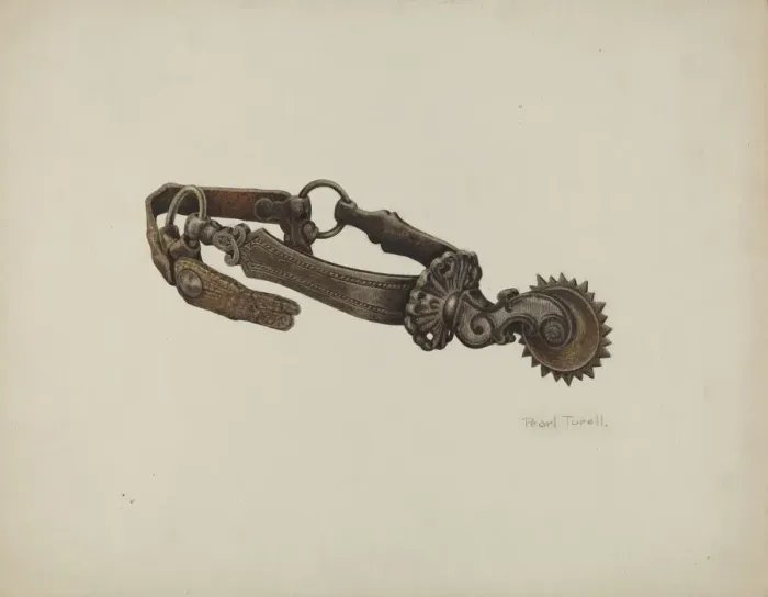 Framed Print : Spur, c. 1938. Creator: Pearl Torell Framed Print : Spur, c. 1938. Creator: Pearl Torell