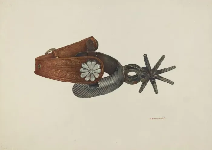 Framed Print : Spur, c. 1938. Creator: Robert W. R. Taylor Framed Print : Spur, c. 1938. Creator: Robert W. R. Taylor