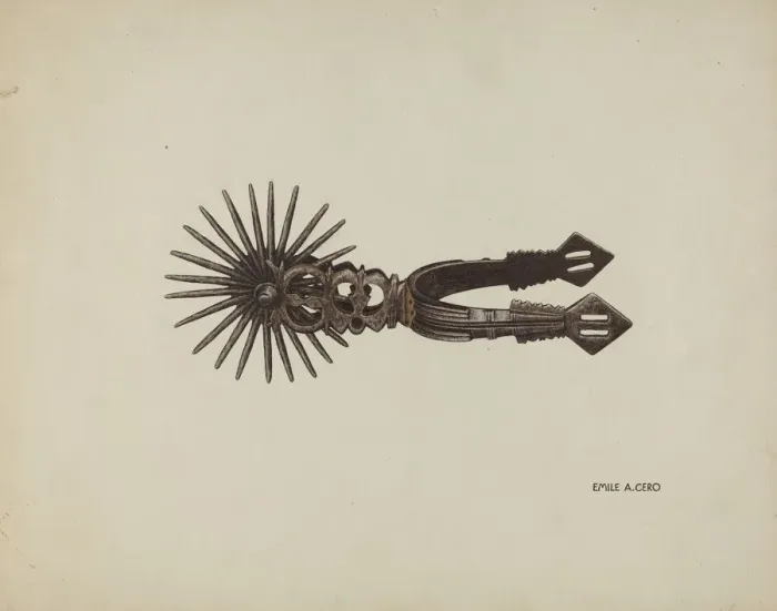 Framed Print : Spur, c. 1939. Creator: Emile Cero Framed Print : Spur, c. 1939. Creator: Emile Cero