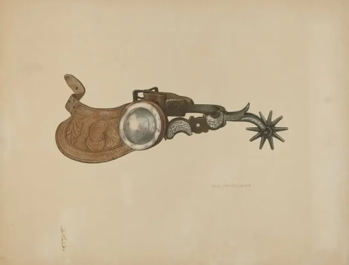 Framed Print : Spur, c. 1939. Creator: Rose Campbell-Gerke Framed Print : Spur, c. 1939. Creator: Rose Campbell-Gerke