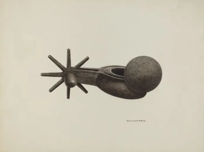 Framed Print : Spur, c. 1940. Creator: Raymond E. Noble Framed Print : Spur, c. 1940. Creator: Raymond E. Noble