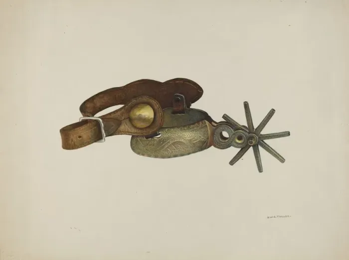 Framed Print : Spur, c. 1940. Creator: Robert W. R. Taylor Framed Print : Spur, c. 1940. Creator: Robert W. R. Taylor