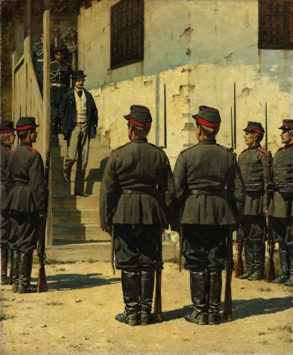 Framed Print : The Spy. Artist: Vereshchagin, Vasili Vasilyevich (1842-1904) Framed Print : The Spy. Artist: Vereshchagin, Vasili Vasilyevich (1842-1904)