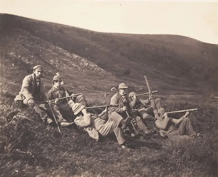 Framed Print : Spying in Glenfeshie, ca. 1858. Creator: Horatio Ross Framed Print : Spying in Glenfeshie, ca. 1858. Creator: Horatio Ross