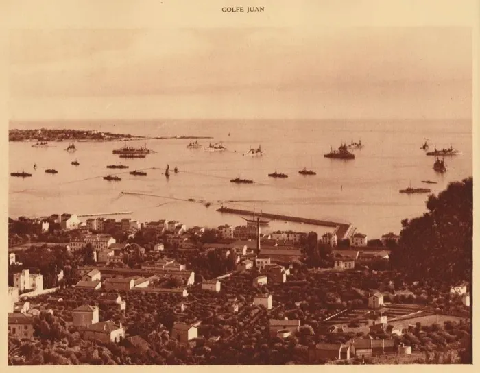 Framed Print : The Squadron in Roadstead, Golfe-Juan, 1930. Creator: Unknown Framed Print : The Squadron in Roadstead, Golfe-Juan, 1930. Creator: Unknown