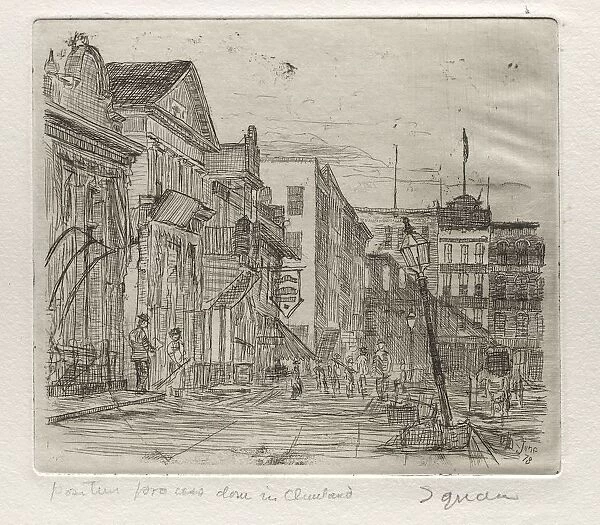 The Square, 1878. Creator: Otto H. Bacher (American, 1856-1909)