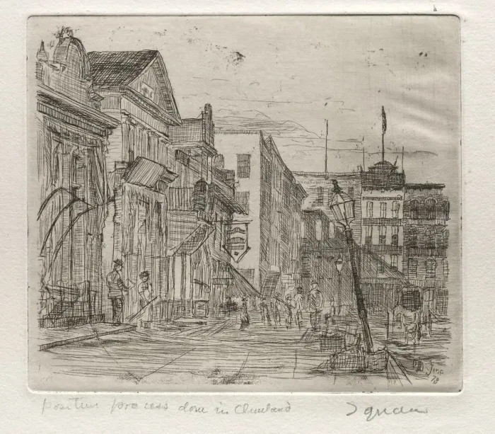 Framed Print : The Square, 1878. Creator: Otto H. Bacher (American, 1856-1909) Framed Print : The Square, 1878. Creator: Otto H. Bacher (American, 1856-1909)