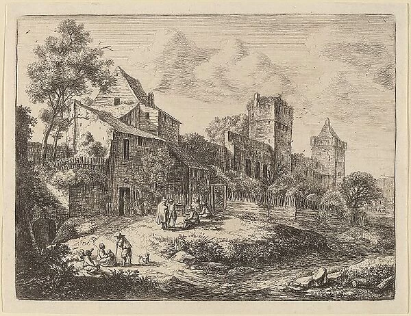 Square in Front of an Inn. Creator: Anthonie Waterloo