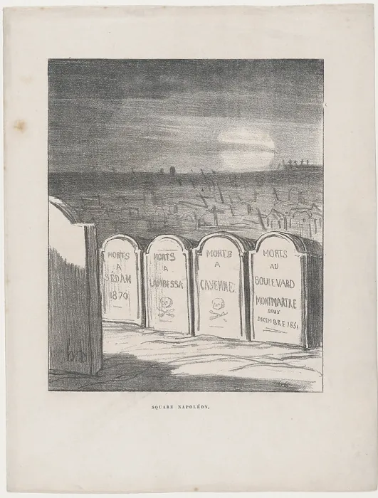 Framed Print : Square Napoleon, 1870. Creator: Honore Daumier Framed Print : Square Napoleon, 1870. Creator: Honore Daumier