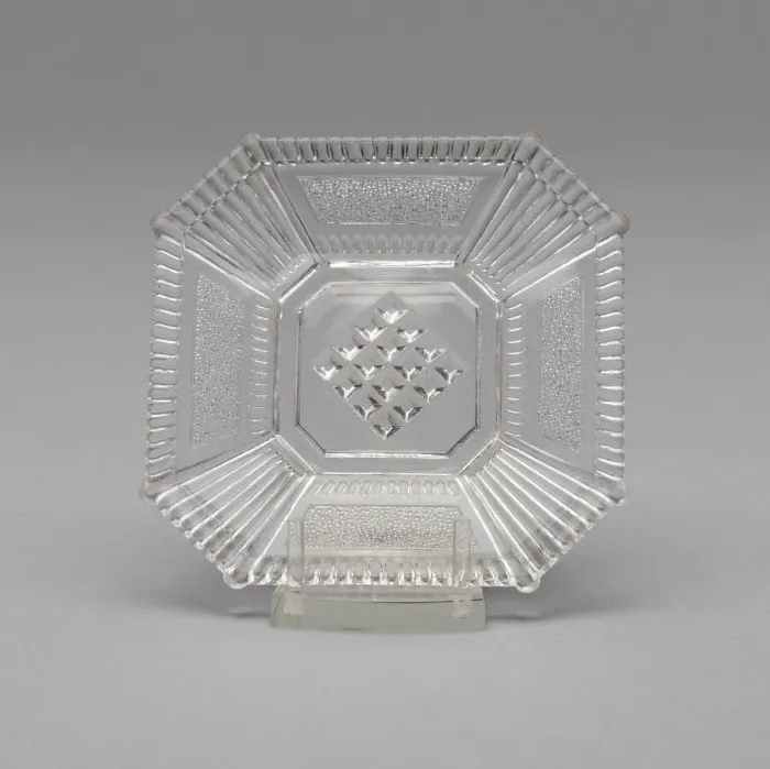Framed Print : Square plate, c. 1860. Creator: Unknown Framed Print : Square plate, c. 1860. Creator: Unknown