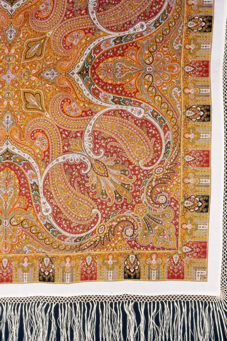 Framed Print : Square Shawl, England, 1867 / 1900. Creator: Unknown Framed Print : Square Shawl, England, 1867 / 1900. Creator: Unknown