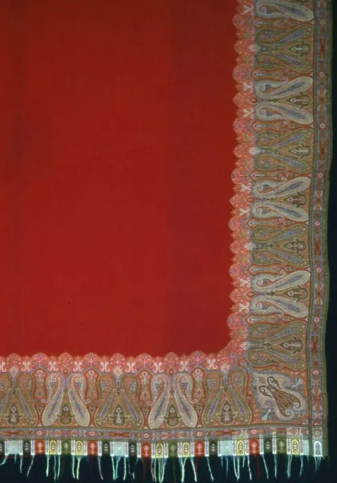 Framed Print : Square Shawl, France, 1850 / 75. Creator: Unknown Framed Print : Square Shawl, France, 1850 / 75. Creator: Unknown