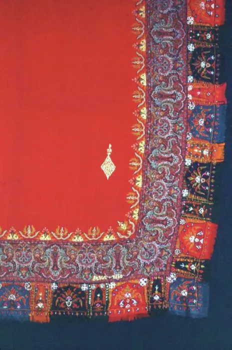 Framed Print : Square Shawl (Turnover), Paisley, 1801 / 50. Creator: Unknown Framed Print : Square Shawl (Turnover), Paisley, 1801 / 50. Creator: Unknown