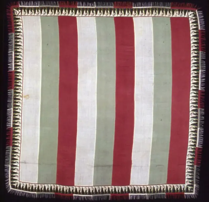 Framed Print : Square Shawl (Turnover), Russia, c. 1830. Creator: Unknown Framed Print : Square Shawl (Turnover), Russia, c. 1830. Creator: Unknown