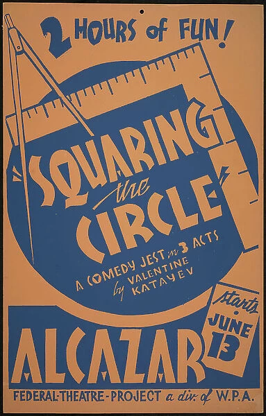 Squaring the Circle, San Francisco, 1937. Creator: Unknown