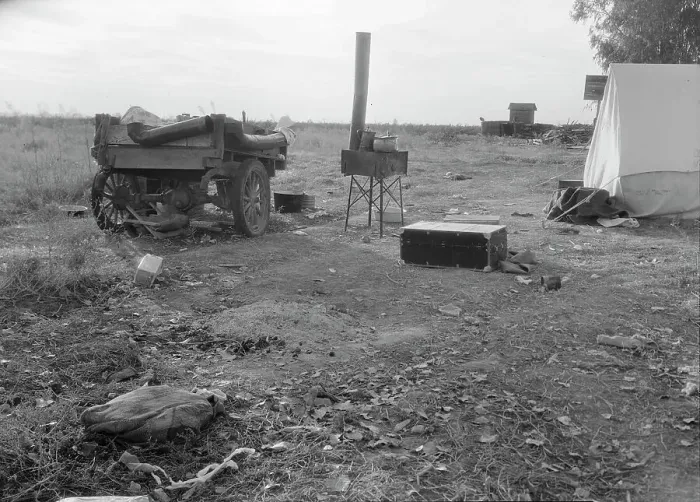 Framed Print : Squatter camp near Shafter, California, 1936. Creator: Dorothea Lange Framed Print : Squatter camp near Shafter, California, 1936. Creator: Dorothea Lange
