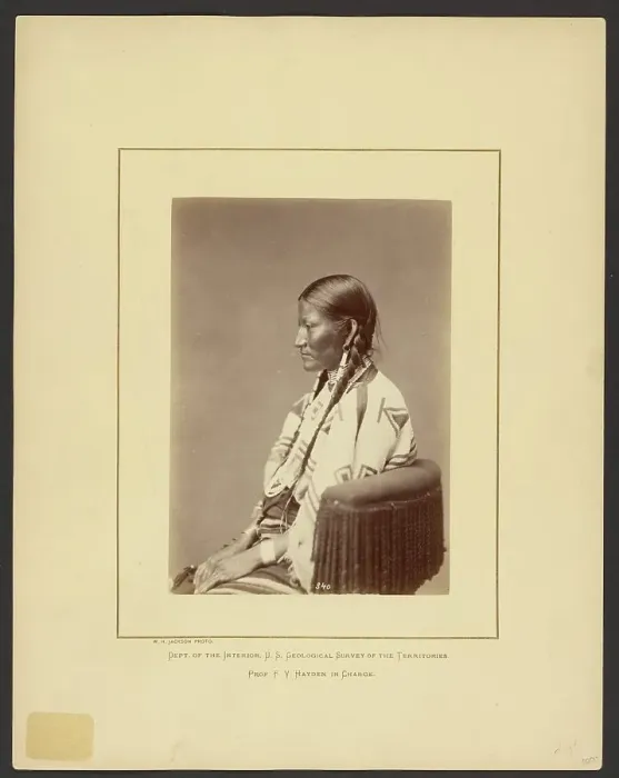 Framed Print : Squaw of Spotted Tail (Brule Dakota), 1870-1879. Creator: William H. Jackson Framed Print : Squaw of Spotted Tail (Brule Dakota), 1870-1879. Creator: William H. Jackson