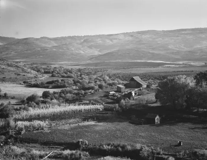 Framed Print : Squaw Valley farm, Gem County, Idaho, 1939. Creator: Dorothea Lange