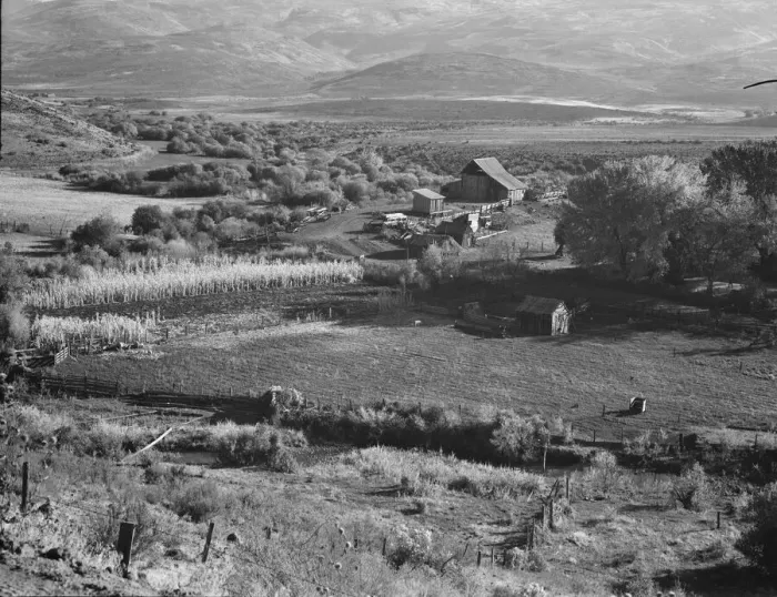 Framed Print : Squaw Valley farm, Gem County, Idaho, 1939. Creator: Dorothea Lange Framed Print : Squaw Valley farm, Gem County, Idaho, 1939. Creator: Dorothea Lange