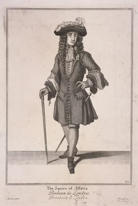 Framed Print : The Squire of Alsatia, Cries of London, (1688?) Framed Print : The Squire of Alsatia, Cries of London, (1688?)
