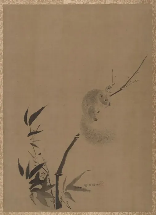 Framed Print : Squirrel on Bamboo, ca. 1650. Creator: Kano Tan yû Framed Print : Squirrel on Bamboo, ca. 1650. Creator: Kano Tan yû
