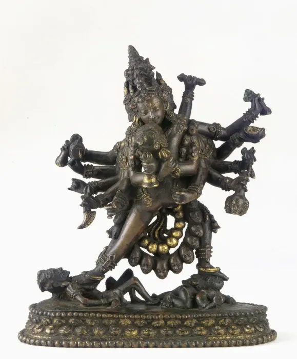 Framed Print : Sri Cakrasamvara and Vajravarahi, 16th-17th century. Creator: Unknown Framed Print : Sri Cakrasamvara and Vajravarahi, 16th-17th century. Creator: Unknown