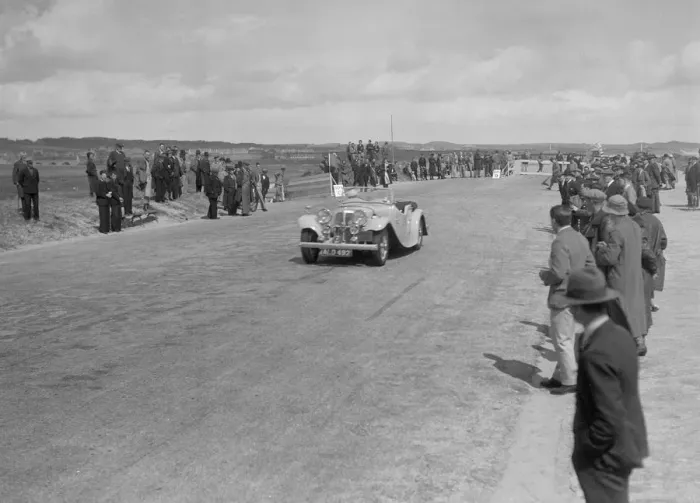 Framed Print : SS 1 4-seater tourer competing in the RSAC Scottish Rally, 1934. Artist: Bill Brunell Framed Print : SS 1 4-seater tourer competing in the RSAC Scottish Rally, 1934. Artist: Bill Brunell
