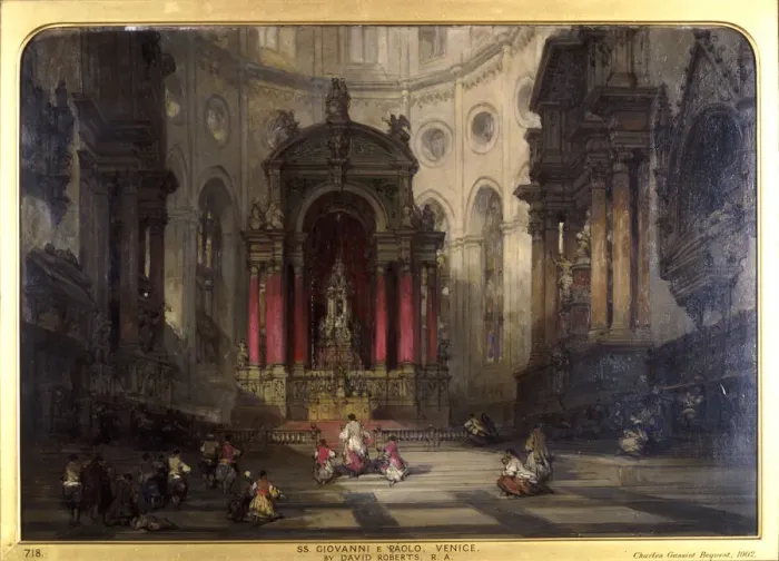 Framed Print : SS Giovanni e Paolo, Venice. Artist: David Roberts Framed Print : SS Giovanni e Paolo, Venice. Artist: David Roberts