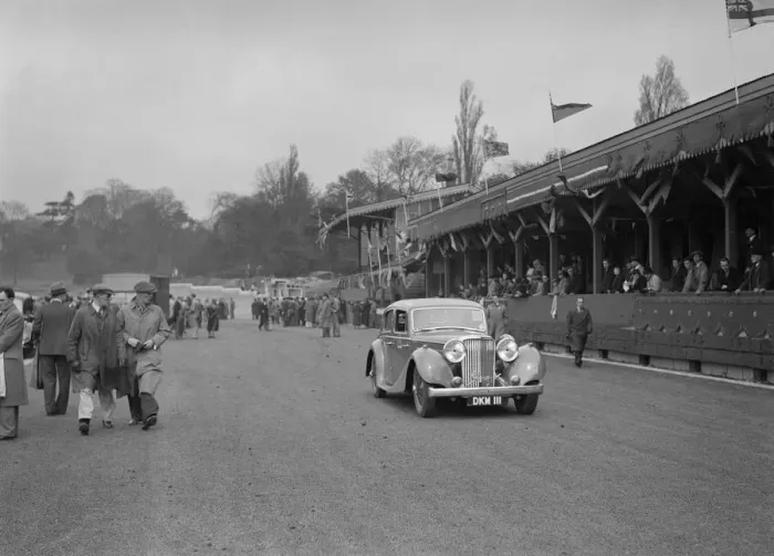 Framed Print : SS Jaguar saloon at a race meeting at Crystal Palace, London, 1939. Artist: Bill Brunell Framed Print : SS Jaguar saloon at a race meeting at Crystal Palace, London, 1939. Artist: Bill Brunell